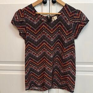 Japna Short Sleeve Blouse. Size M.